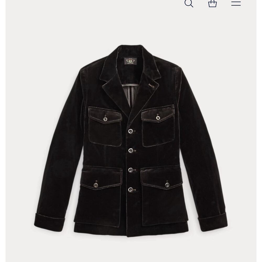 RRL Ralph Lauren Women's Cotton Velvet Jacket Size US 2 NWT!